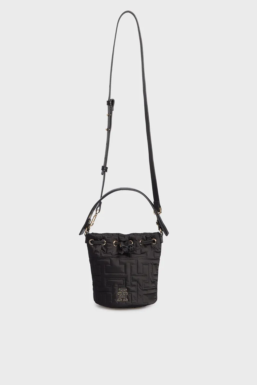 Жіноча чорна сумка TH CHIC NYLON BUCKET 6