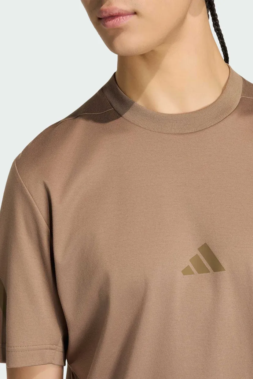 Чоловіча коричнева футболка ADIDAS Z.N.E. 5