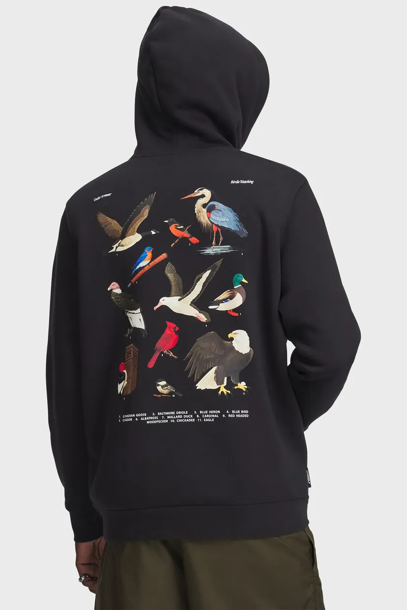 Чоловіче чорне худі UA Birdie Watching Hoodie Under Armour 6003729