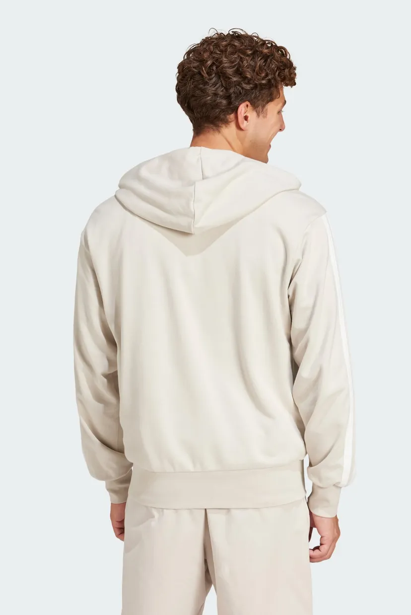 Чоловіче світло-сіре худі Essentials 3-Stripes French Terry 3