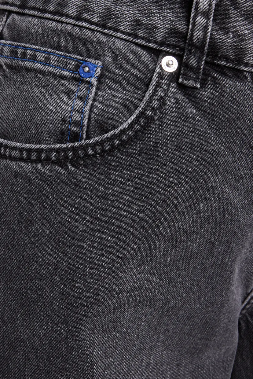 Жіночі темно-сірі джинси relaxed w/slit denim 3