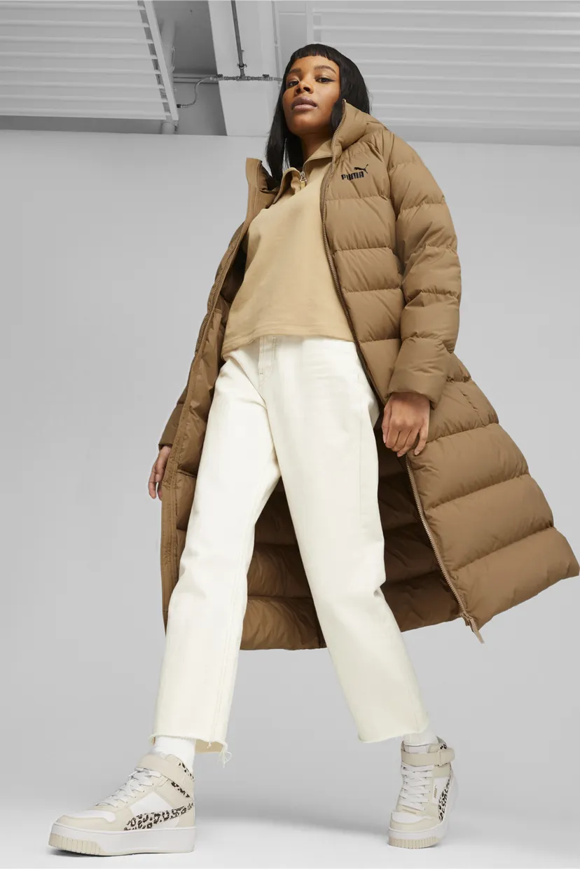 Жіночий бежевий пуховик Women's Long Hooded Down Coat PUMA 675365