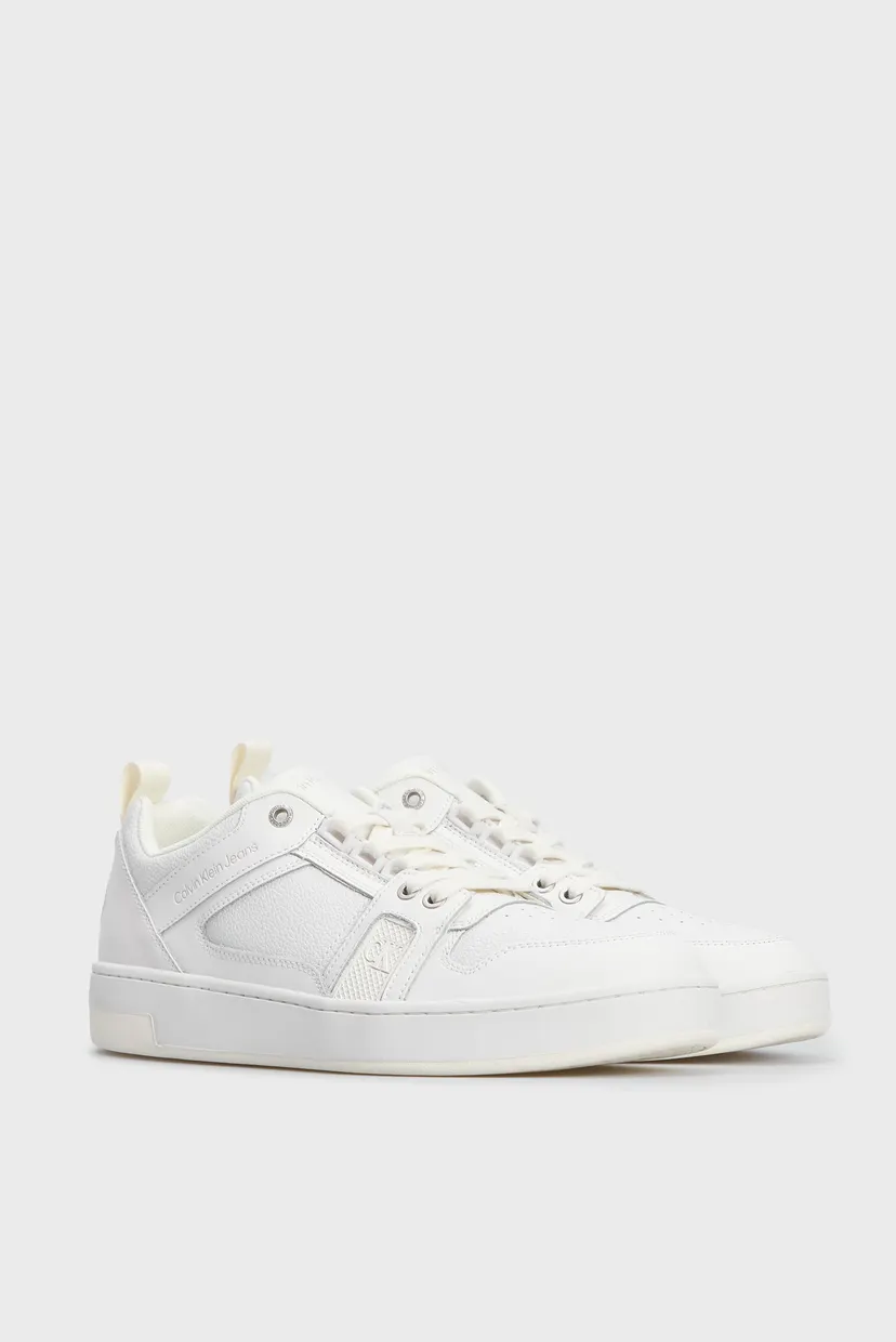 Мужские белые кожаные сникерcы BASKET CUPSOLE R LTH-TPU INSERT 3