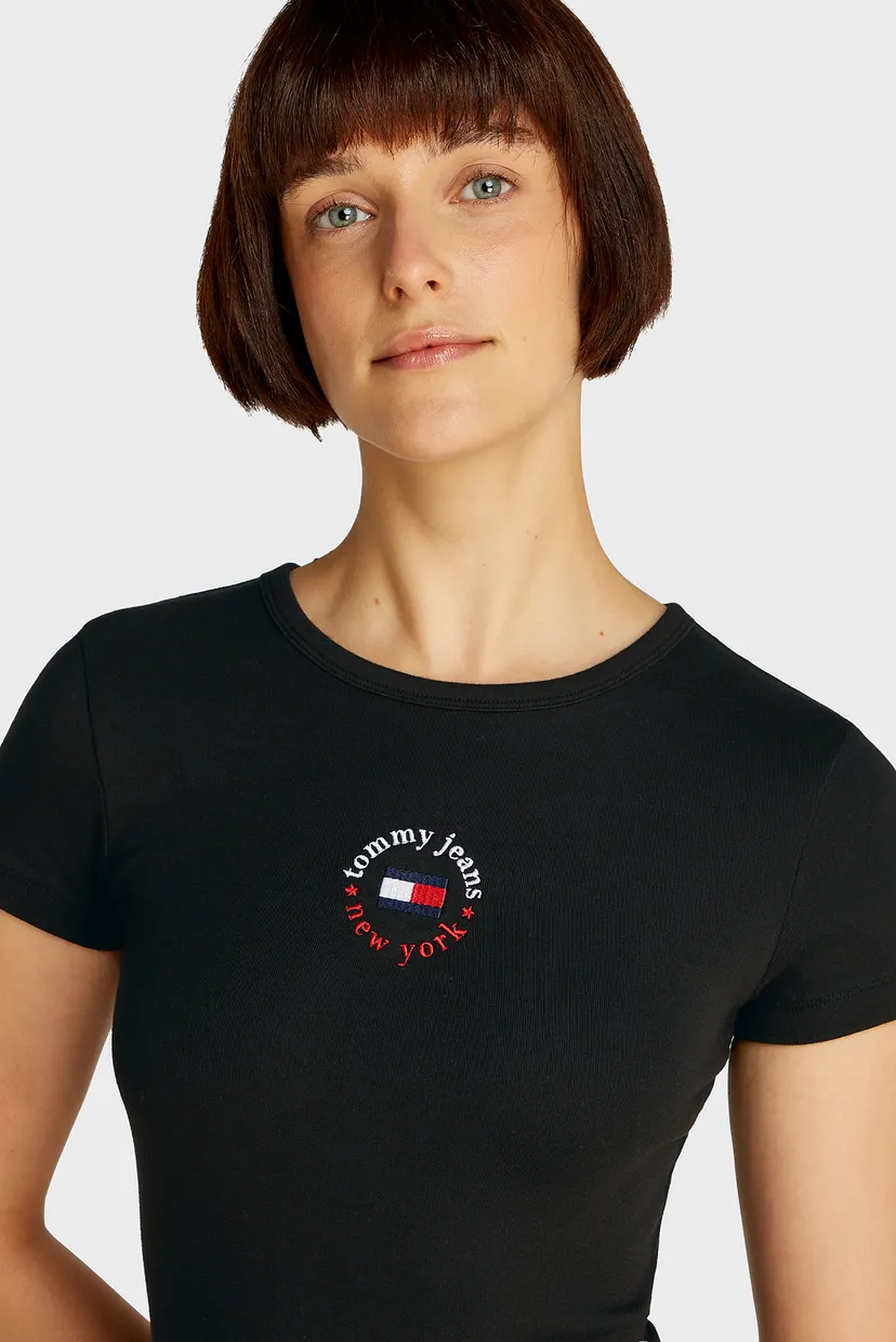Женское черное платье TJW BODYCON LOGO 2 DRESS 4