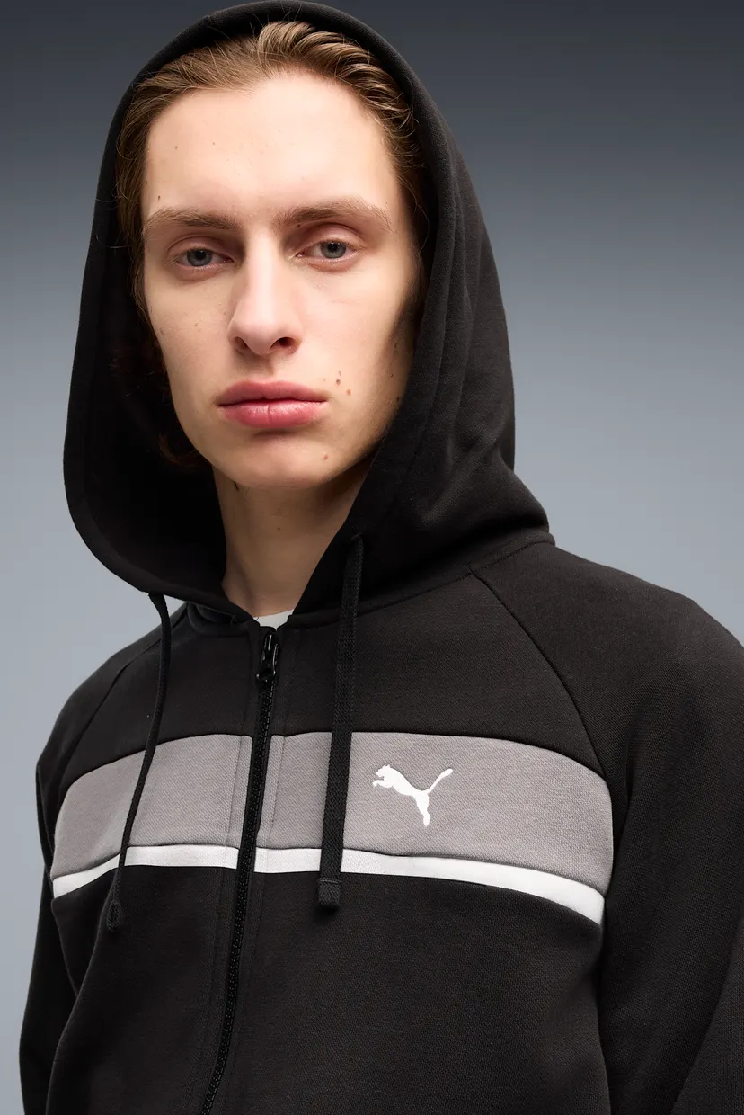 Чоловічий чорний спортивний костюм (худі, штани) Fleece Tracksuit Men 3