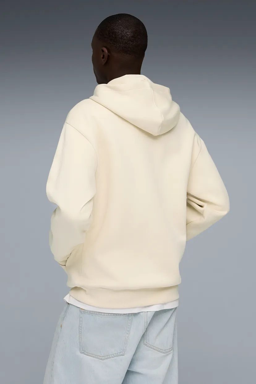 Мужское бежевое худи Essentials Elevated Cat Logo Relaxed Hoodie Men 3