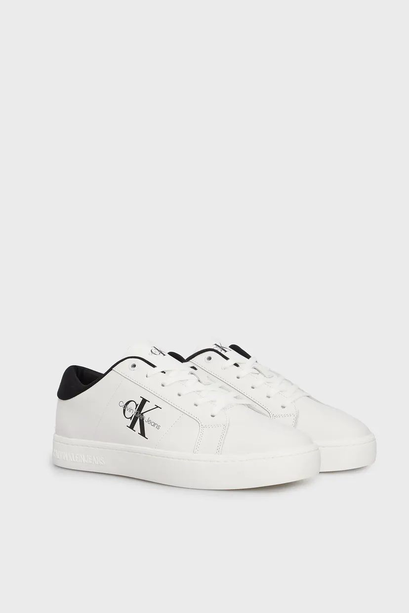 Чоловічі білі шкіряні снікерcи CLASSIC CUPSOLE LOW ML LTH 3