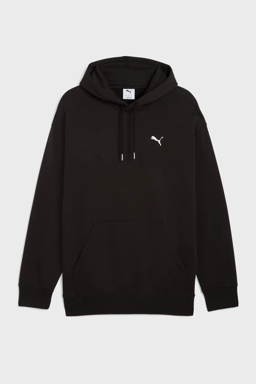 Мужское черное худи Wardrobe Essentials Relaxed Fleece Hoodie Men 4
