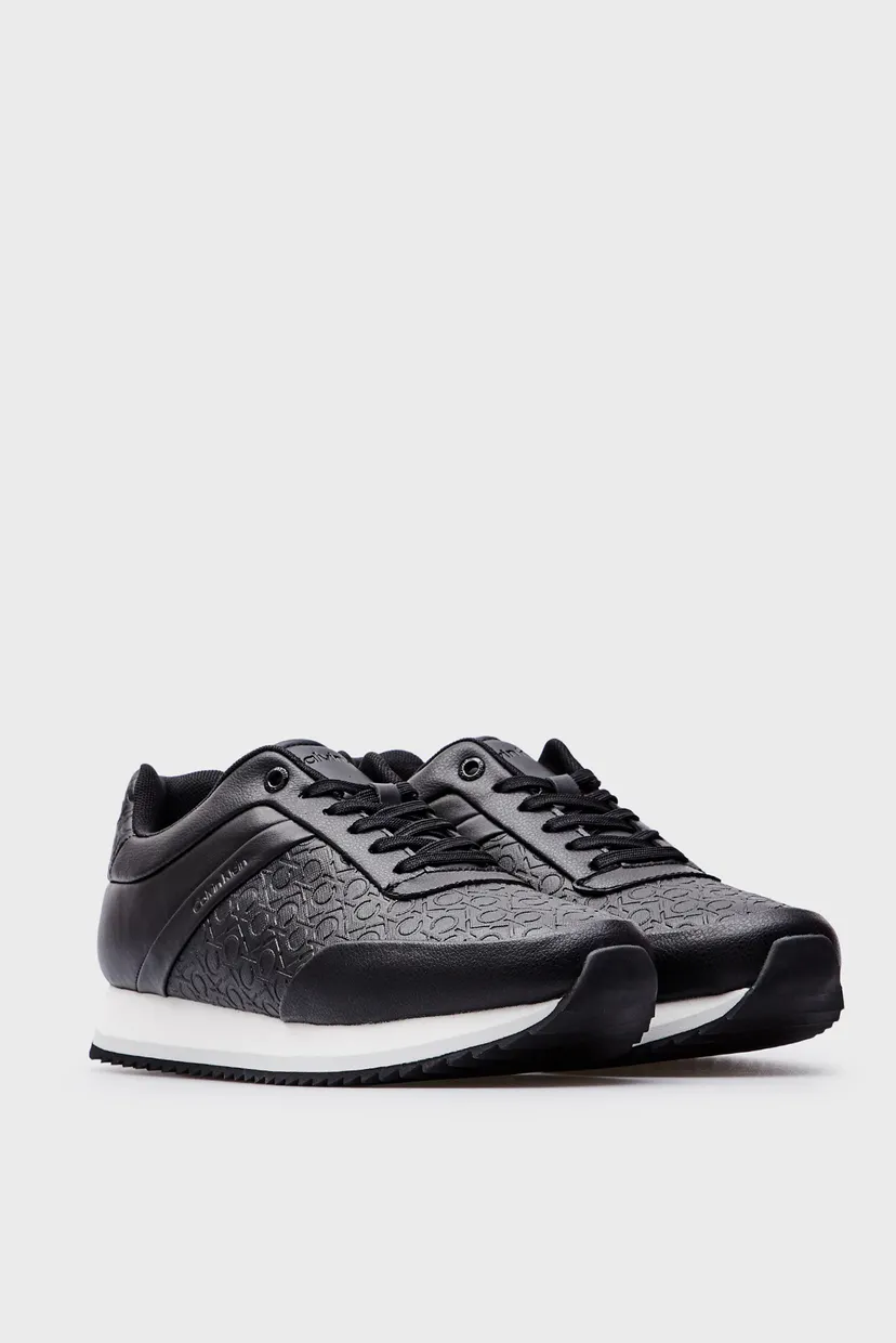 Женские черные кроссовки RUNNER LACE UP MONO MIX 3