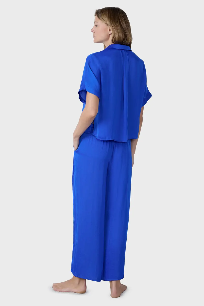 Жіноча синя сорочка BLUESA 3