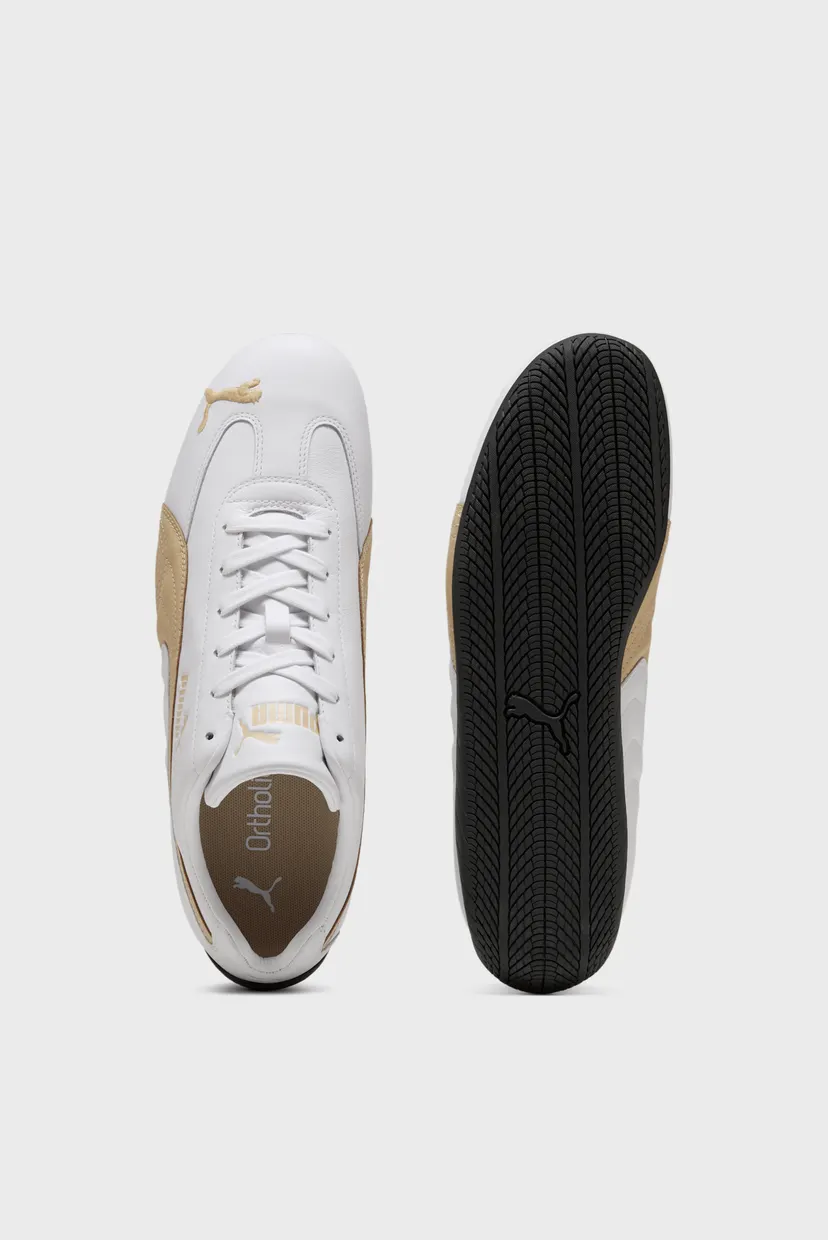 Белые кожаные кроссовки Speedcat Leather Sneakers Unisex 5