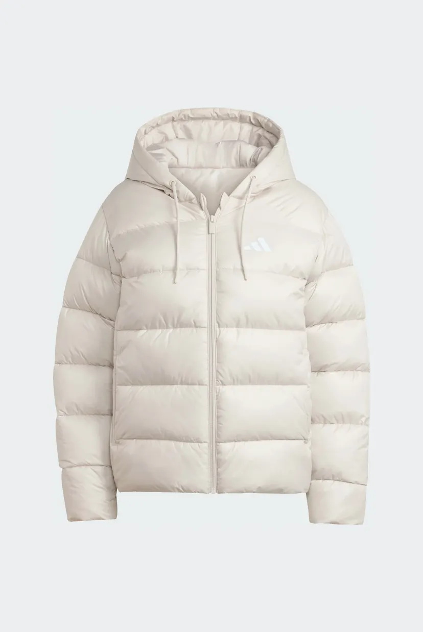 Женская белая куртка Essentials CLIMAWARM Synthetic Down Puffer Hooded 6