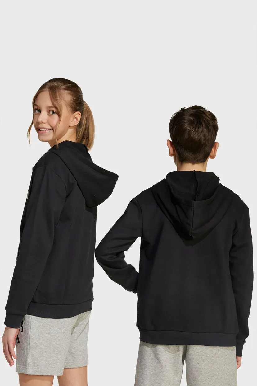 Детское черное худи Seasonals Essentials Collegiate Typography Full-Zip Kids 3
