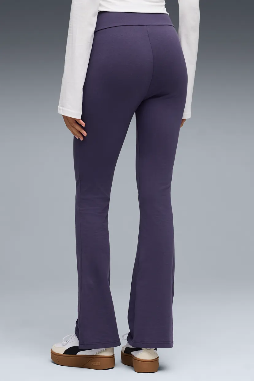 Жіночі фіолетові легінси Essentials High-Waist Flared Leggings Women 3
