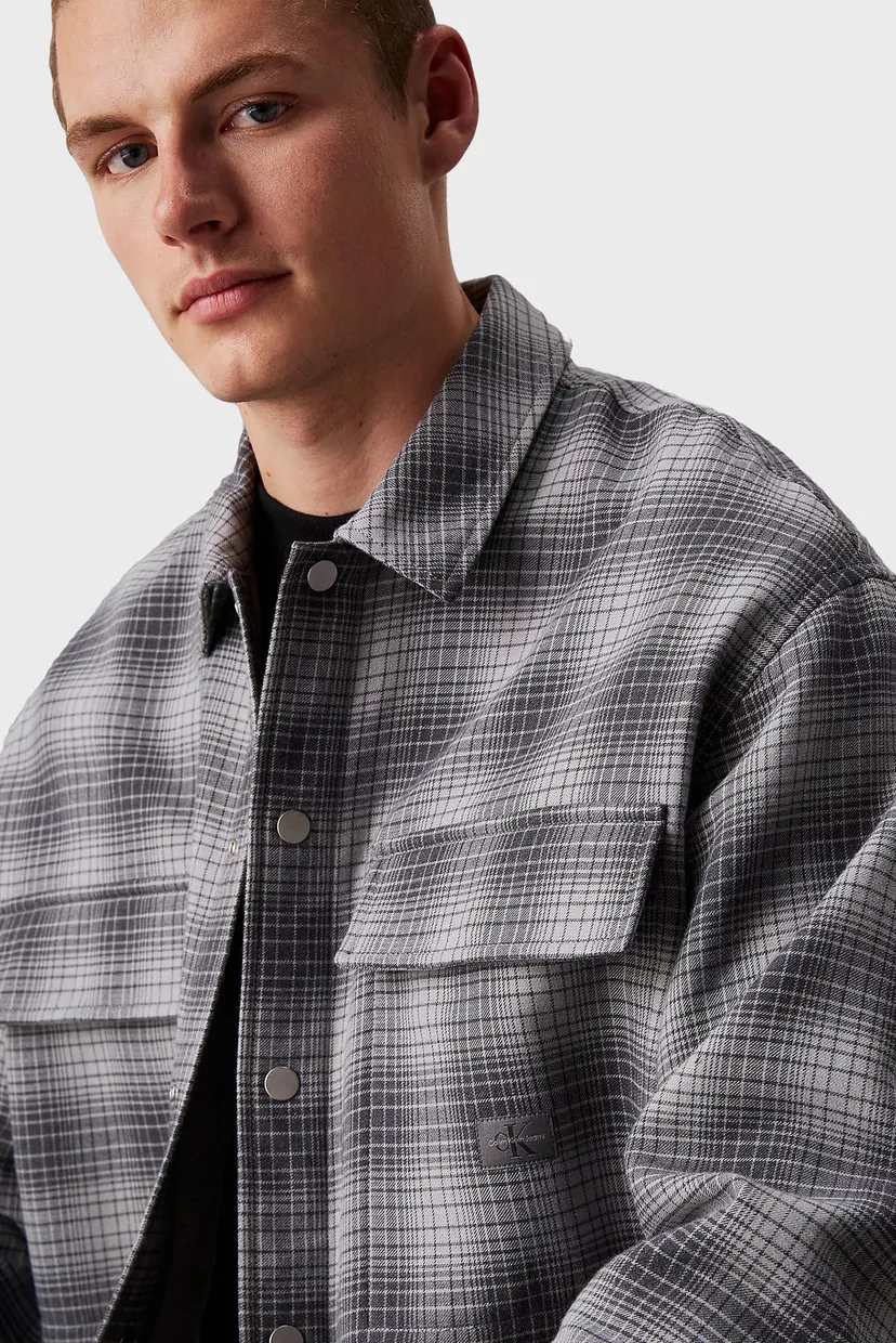 Мужская рубашка в клетку CHECK OVERSHIRT Calvin Klein Jeans