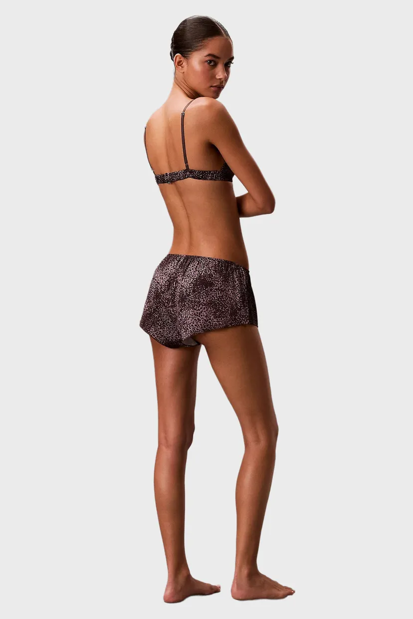 Жіночий коричневий бюстгальтер з візерунком UNLINED 3