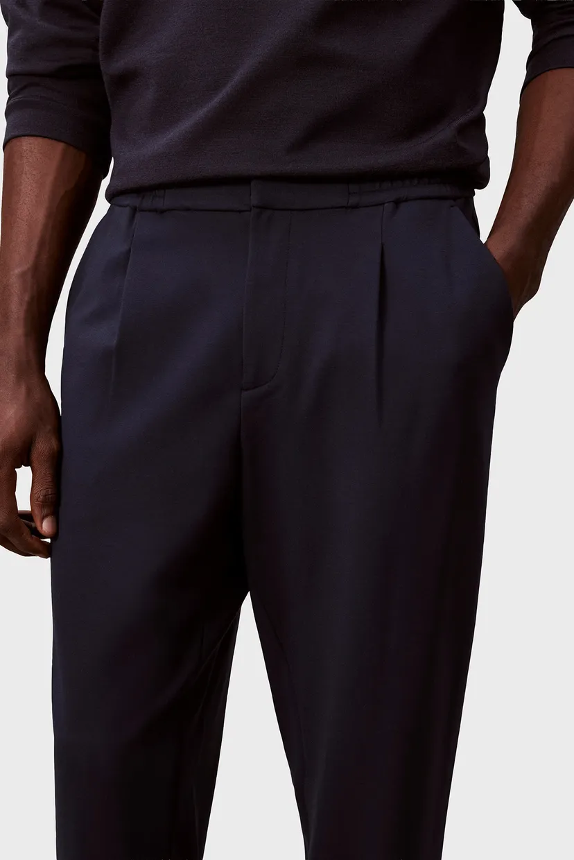 Чоловічі темно-сині брюки SLIM TAPERED KNIT 5
