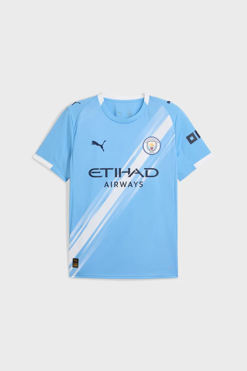 Чоловіча блакитна футболка Manchester City 25/26 Home Jersey Men 6