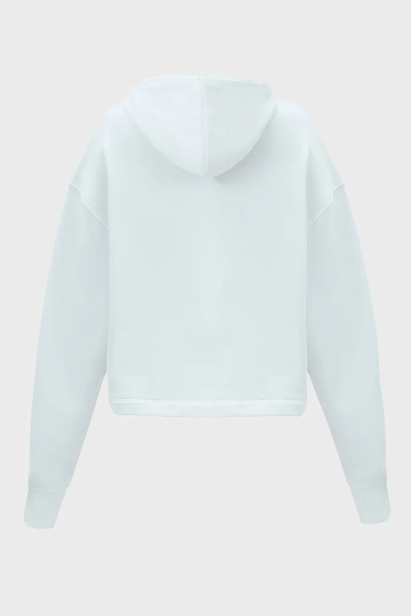 Женское белое худи FLOWER GRAPHIC HOODIE 3