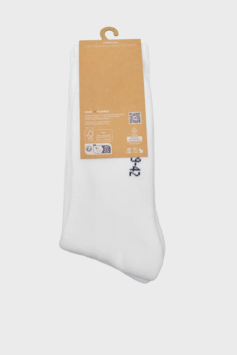 Білі шкарпетки (2 пари) TH UNI TJ SOCK 2P FLAG 3