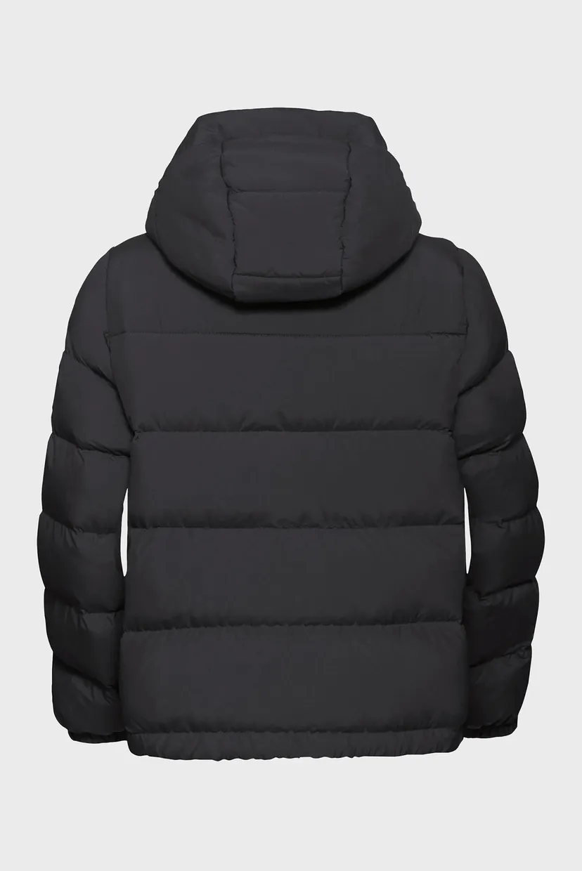 Женский черный пуховик 7