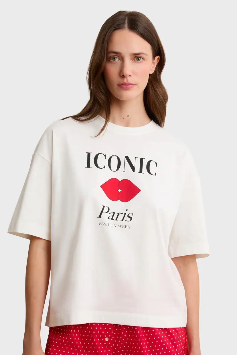 Женская белая футболка ICONIC 4