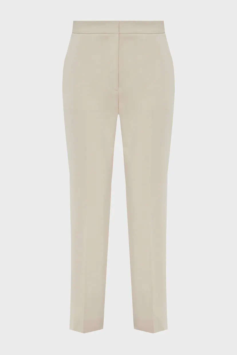 Жіночі бежеві брюки COTTON STRETCH SLIM 6