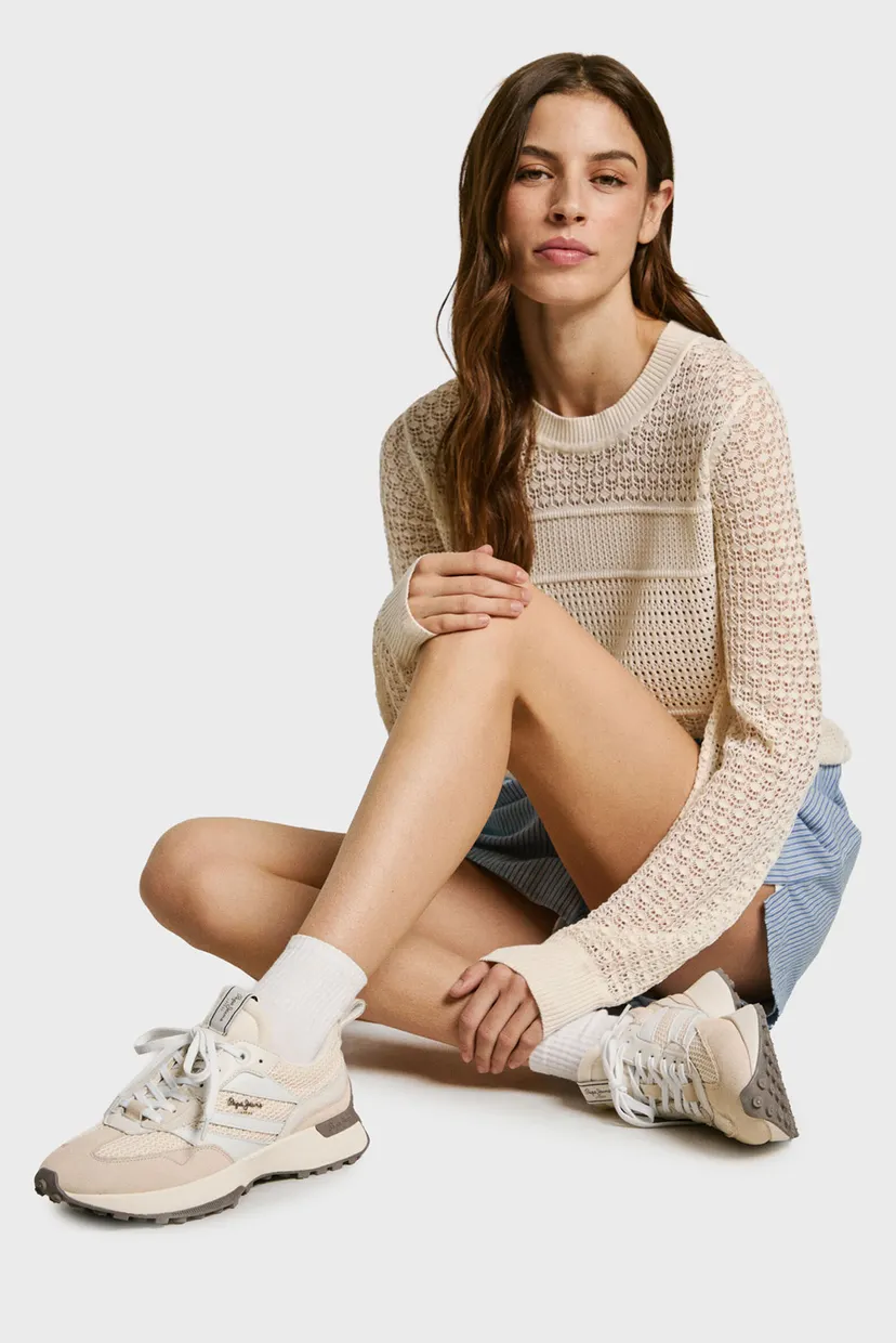 Женские бежевые кроссовки LUCKY KNIT 6