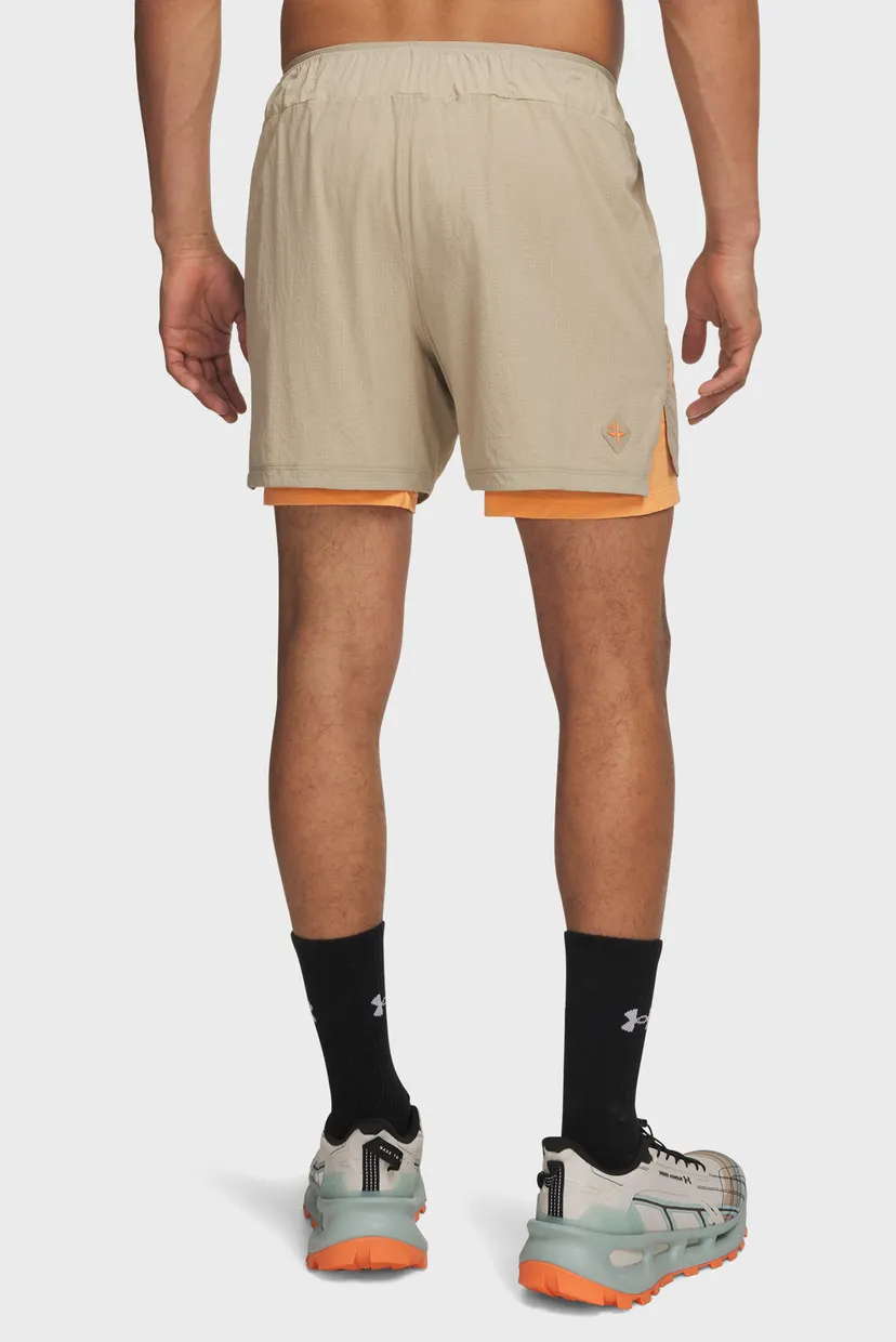 Мужские бежевые шорты M Trail Run 5' Lined Short 3