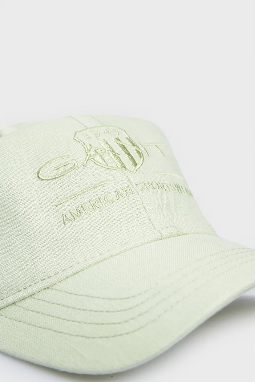 Чоловіча салатова лляна кепка TONAL ARCHIVE SHIELD LINEN CAP 4