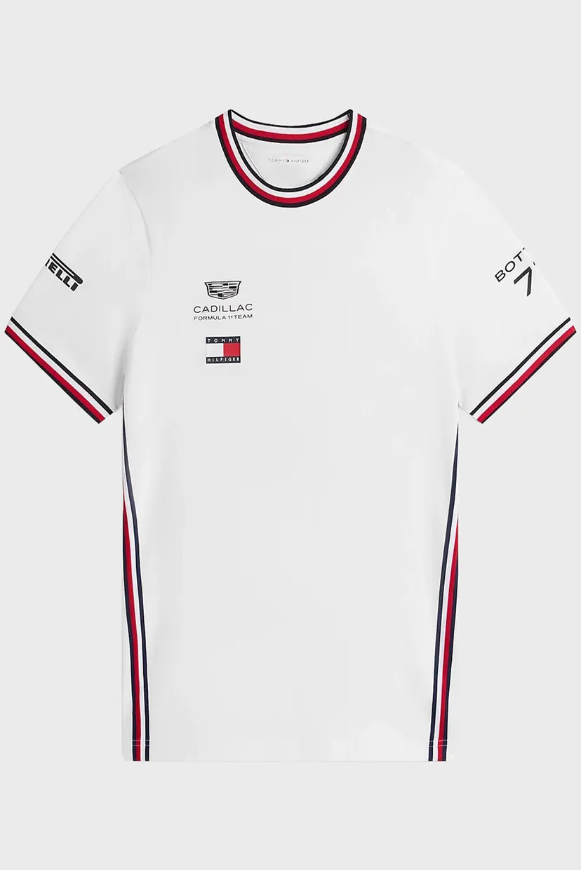 Чоловіча біла футболка TH x Cadillac Formula 1® Team 5