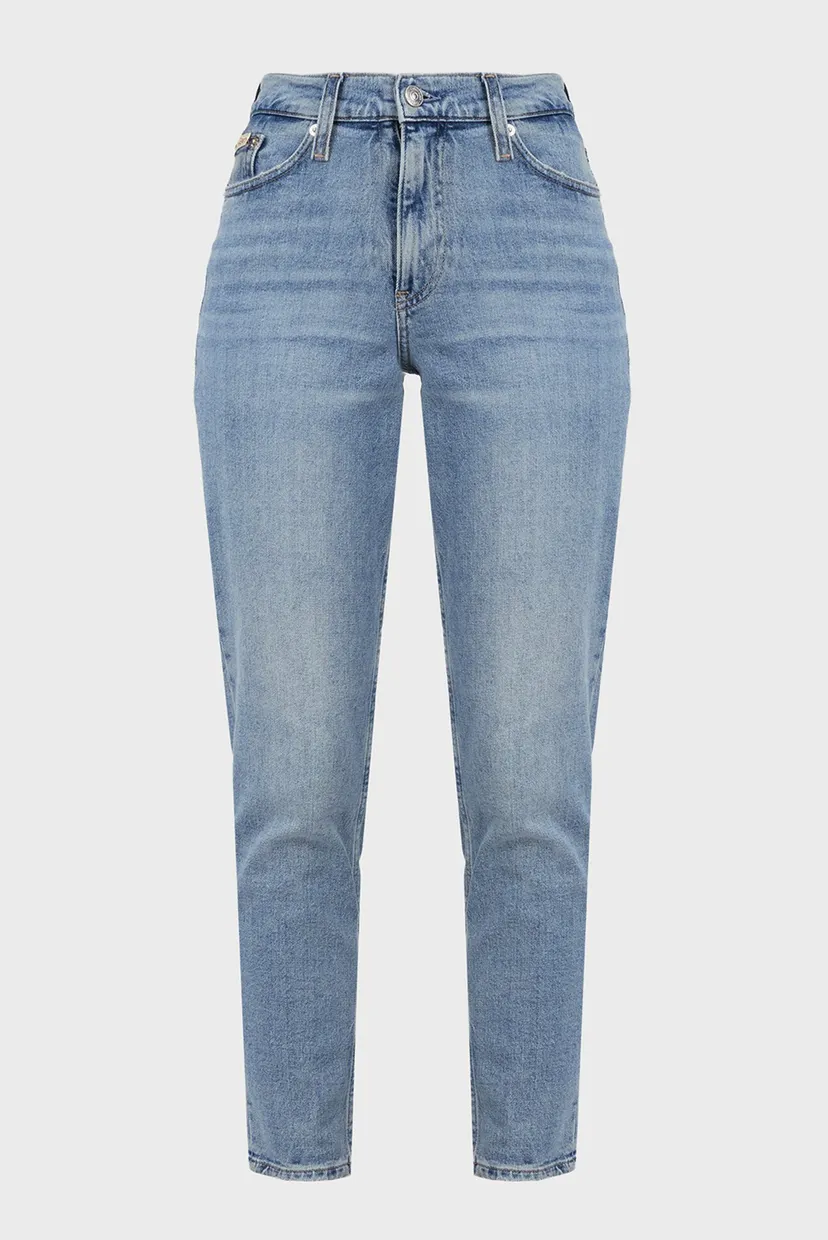Женские голубые джинсы MOM JEAN 5
