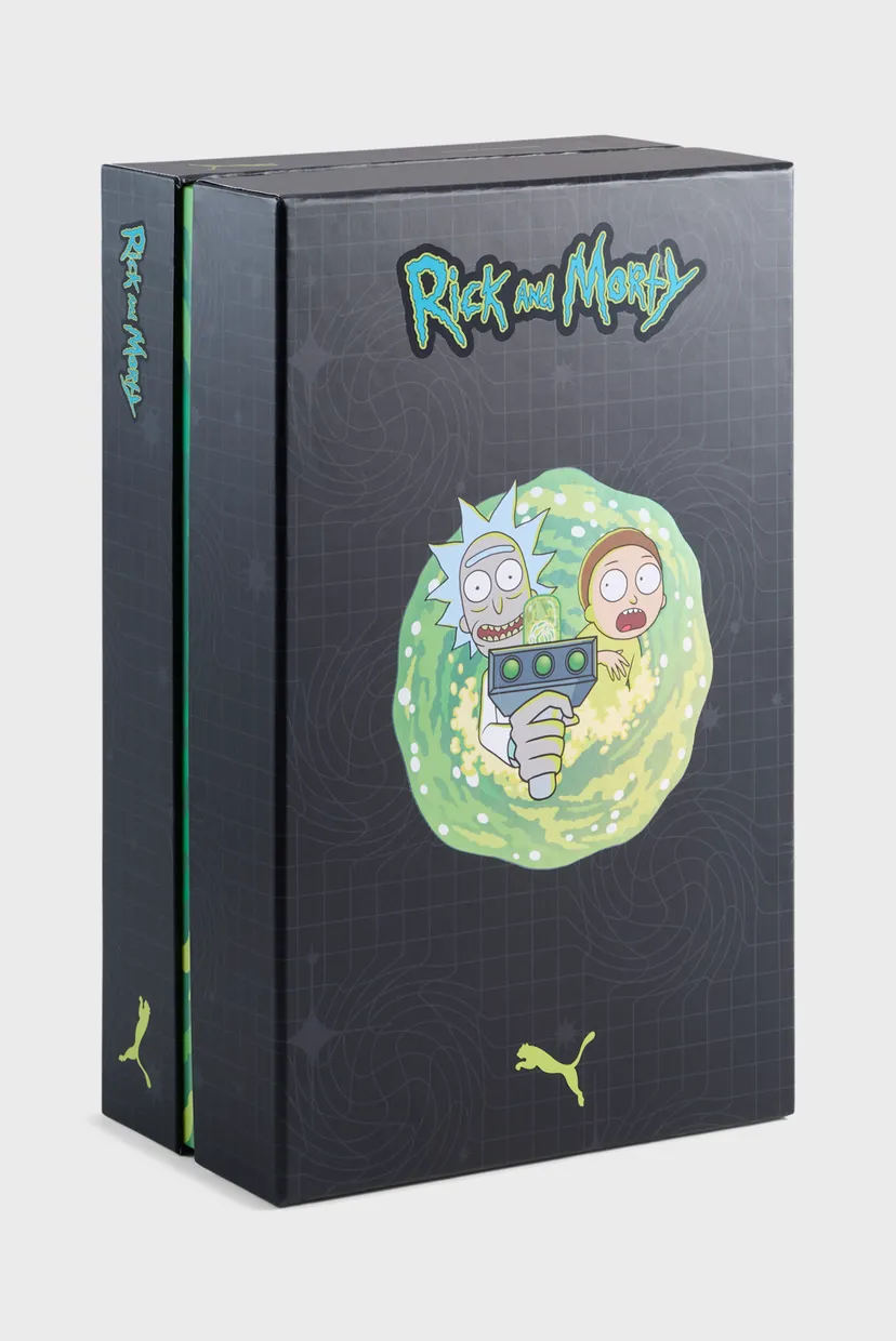 Зеленые кроссовки PUMA x RICK AND MORTY Inverse Sneakers Unisex 7