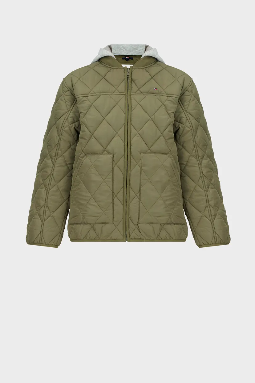 Детская зеленая куртка LIGHT PADDED QUILTED JACKET 4