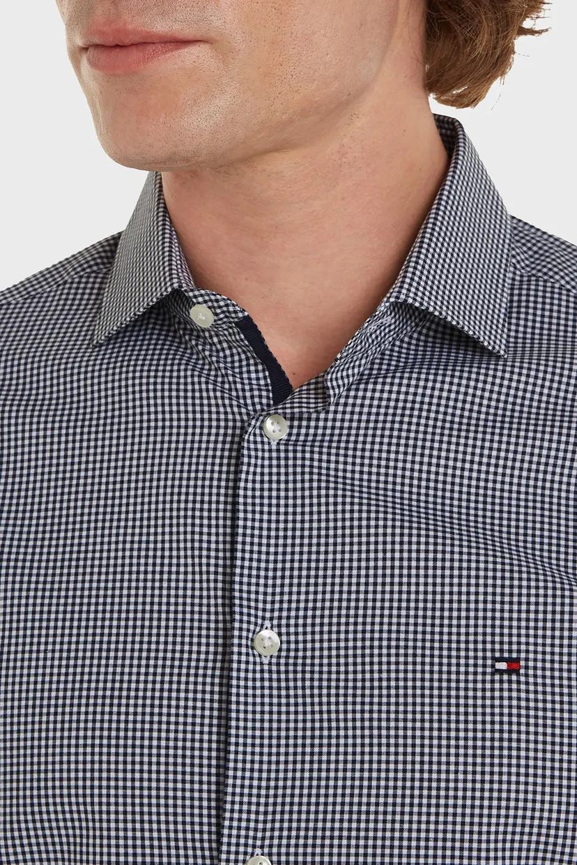 Чоловіча картата сорочка CL STRETCH MINI GINGHAM SF 3