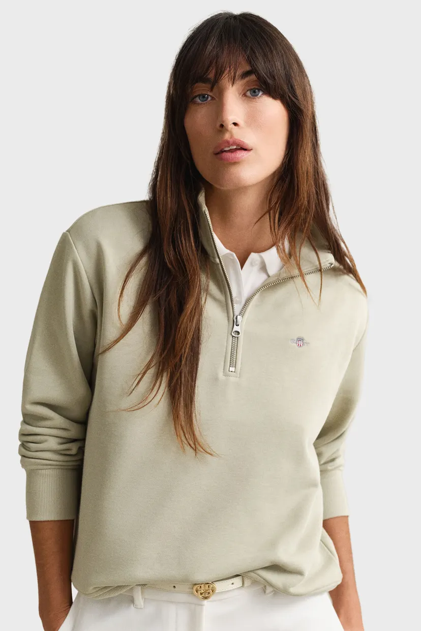 Жіноча бежева спортивна кофта SHIELD HALF-ZIP 4