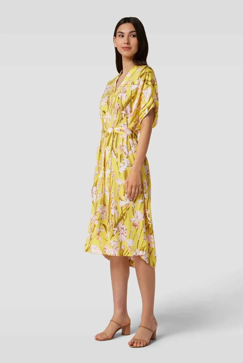 Женское желтое платье с узором RELAXED IRIS PRINT CAFTAN 3