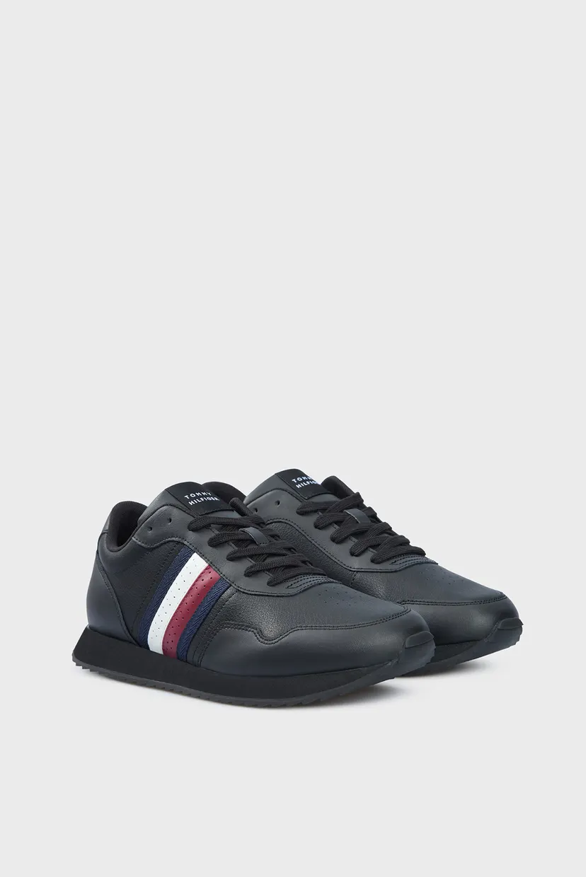 Мужские черные кожаные кроссовки RUNNER EVO LTH MIX ESS 3