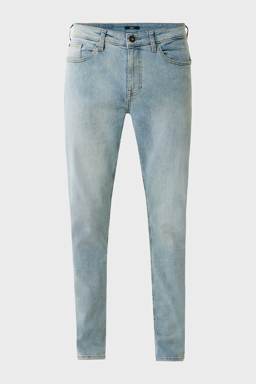 Чоловічі блакитні джинси JIM Jeans mid waist / tapered leg 5