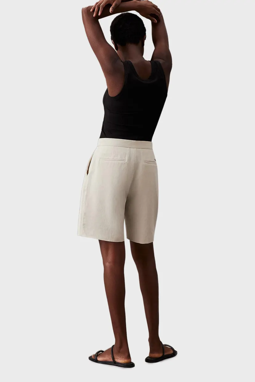 Женские серые шорты LINEN TAILORED 3