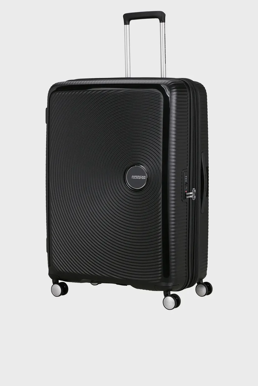 Женский черный чемодан 80 см SOUNDBOX BLACK 6