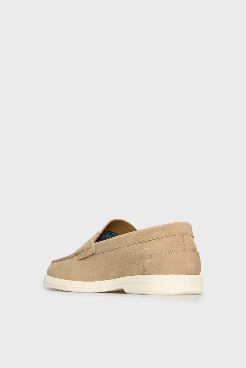 Мужские бежевые нубуковые лоферы TOMMY HILFIGER NUBUCK P LOAFER 5