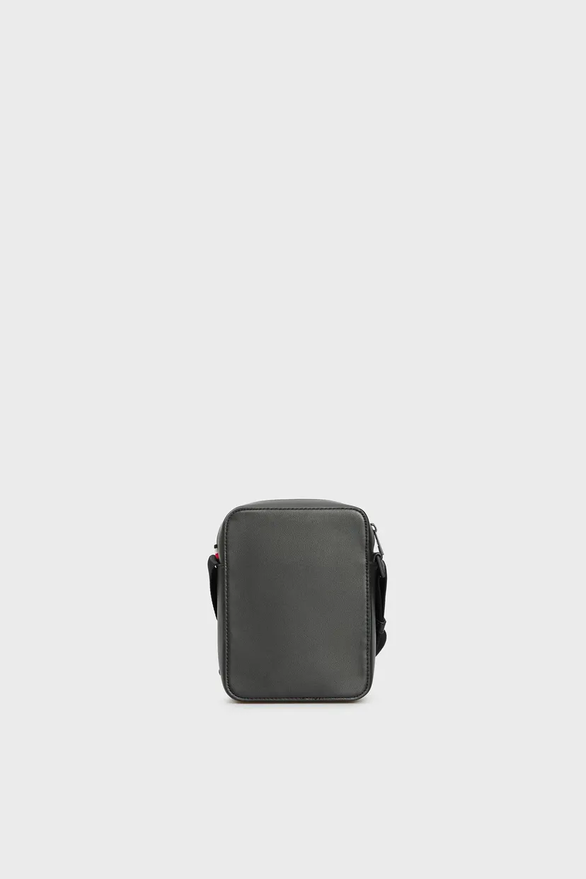 Чоловіча чорна сумка TH MONOGRAM MINI REPORTER 4