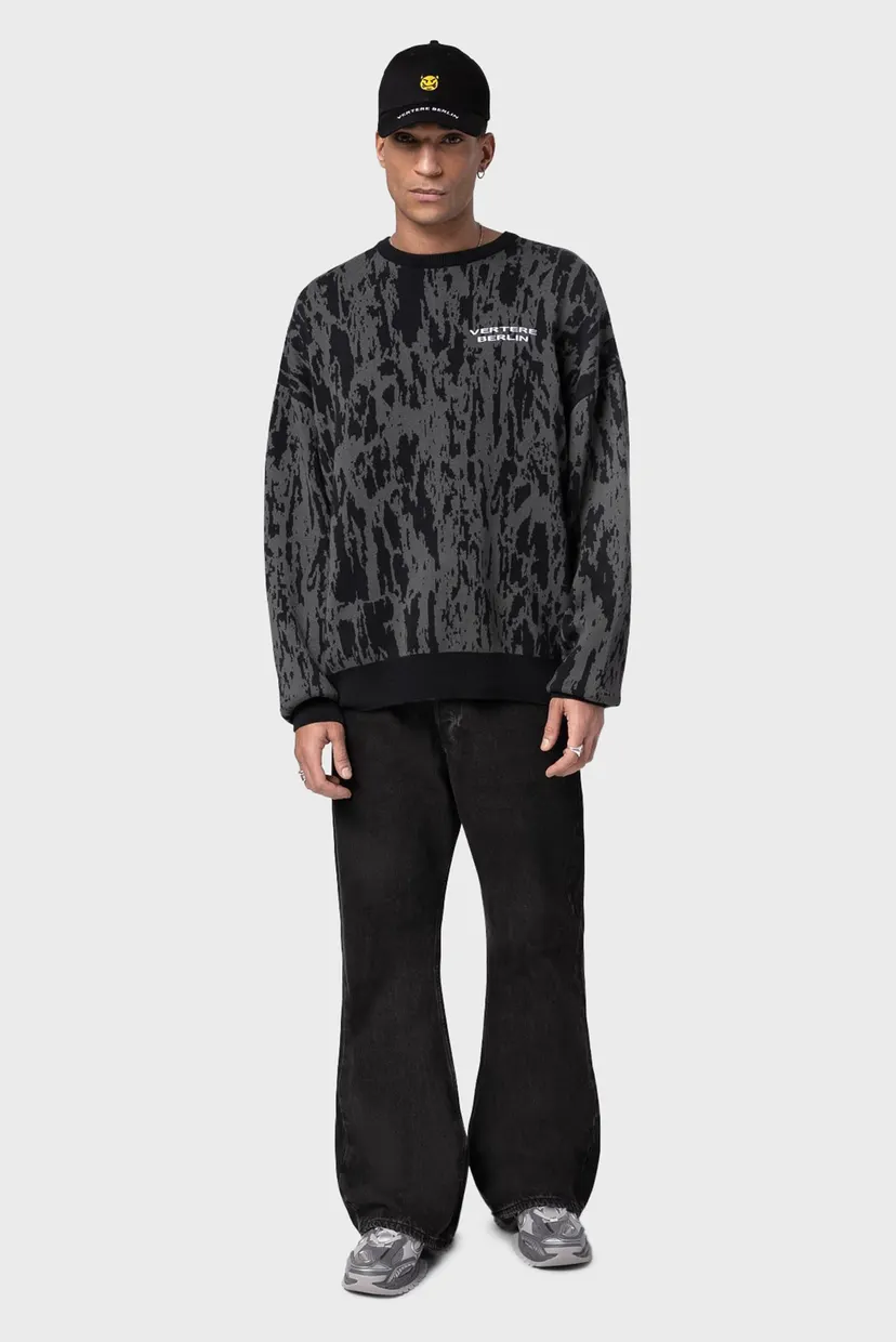 Сірий джемпер MARBLE KNIT (унісекс) 6