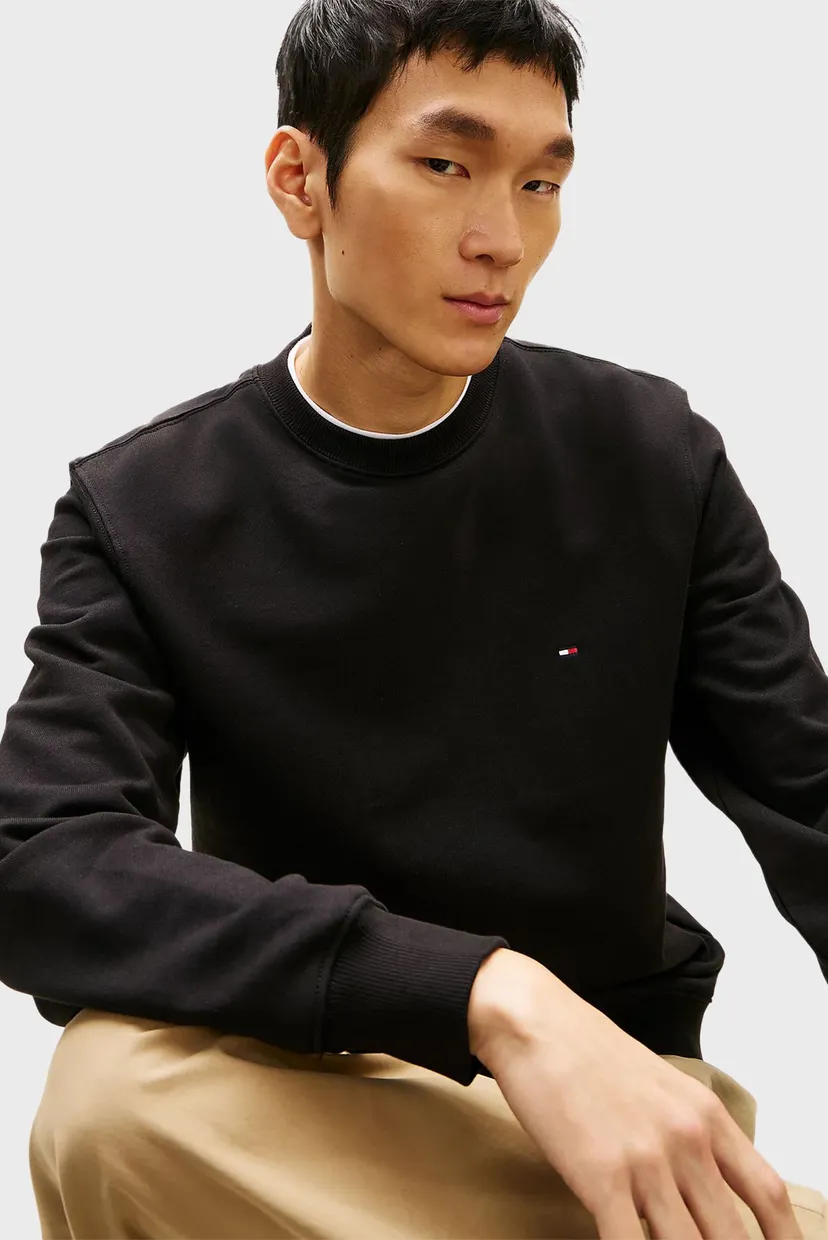 Мужской черный свитшот ESSENTIAL TERRY CREWNECK 4