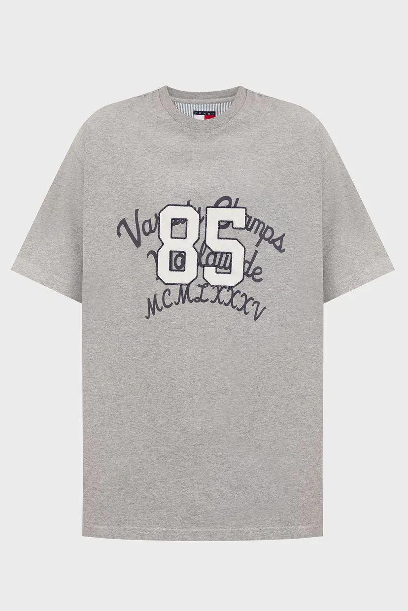 Чоловіча сіра футболка TJC WASHED VARSITY 85 TEE 6