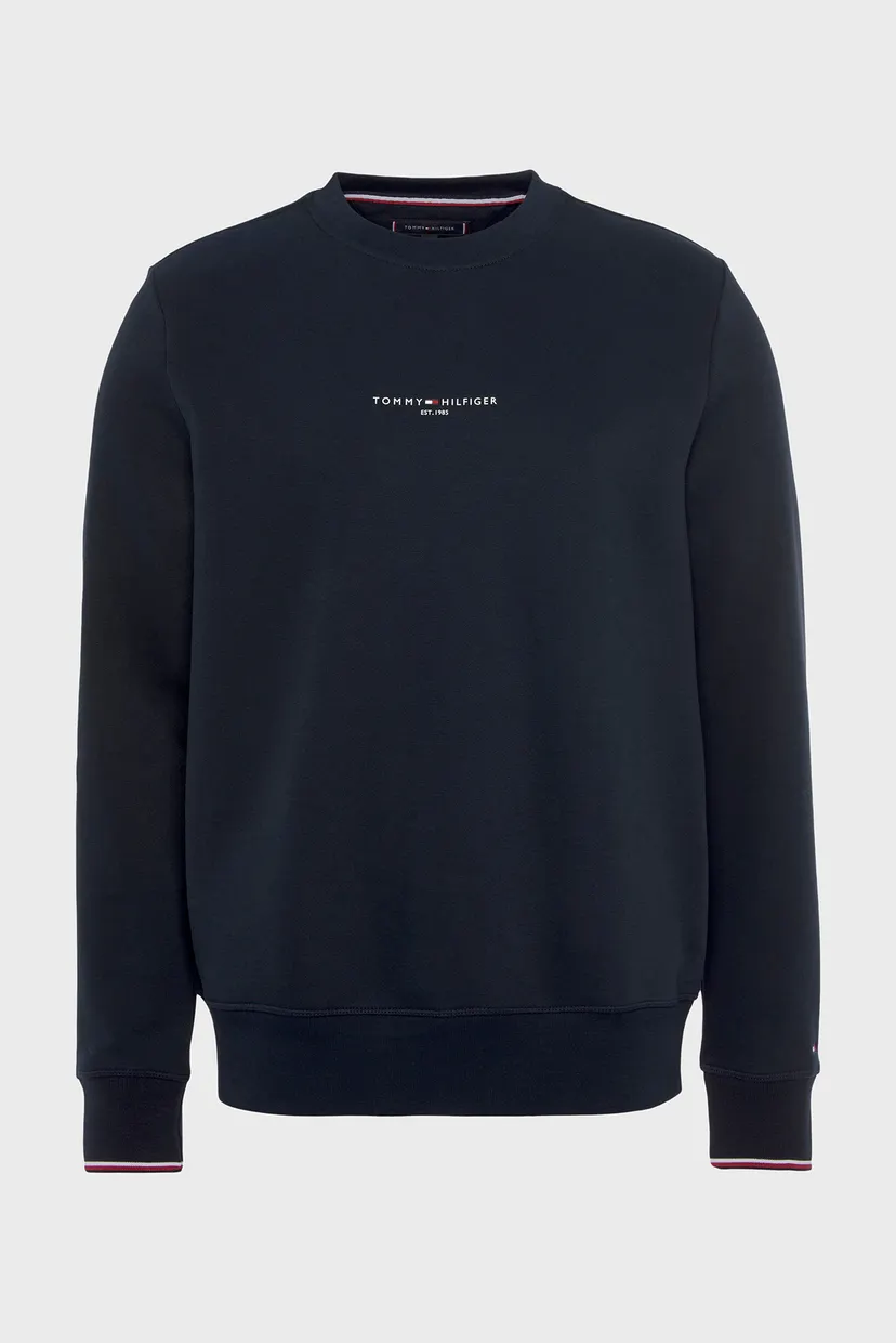 Чоловічий темно-синій світшот TOMMY LOGO TIPPED CREWNECK 5
