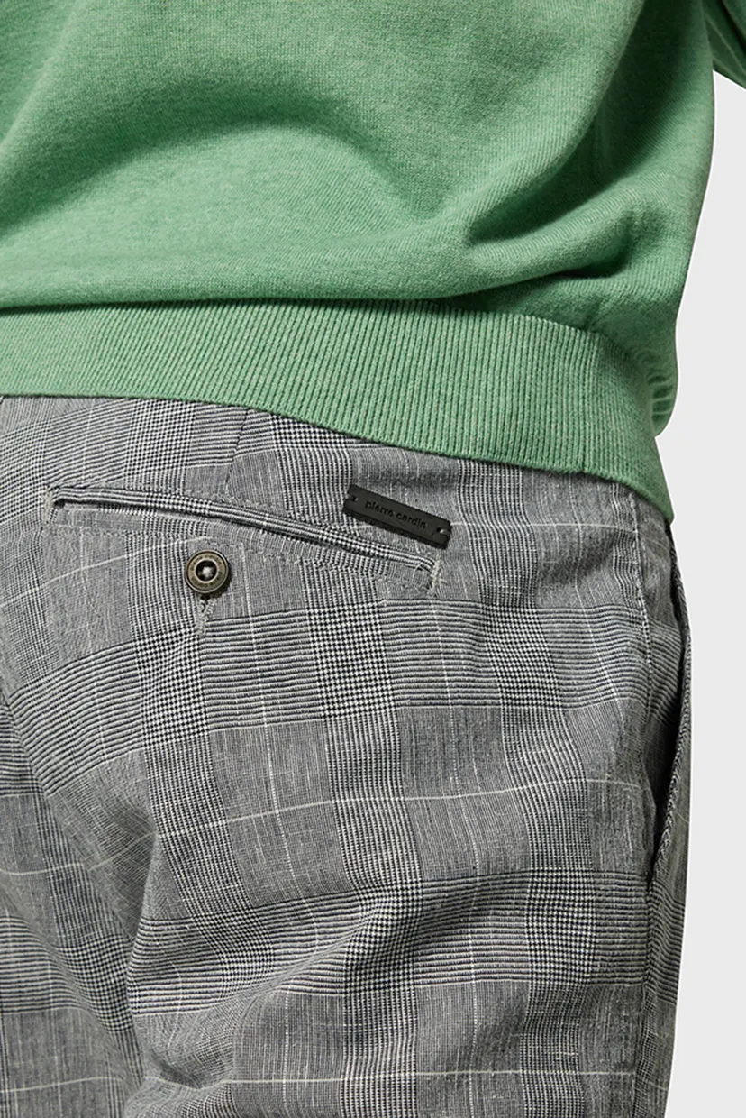 Чоловічі сірі картаті чіноси 4