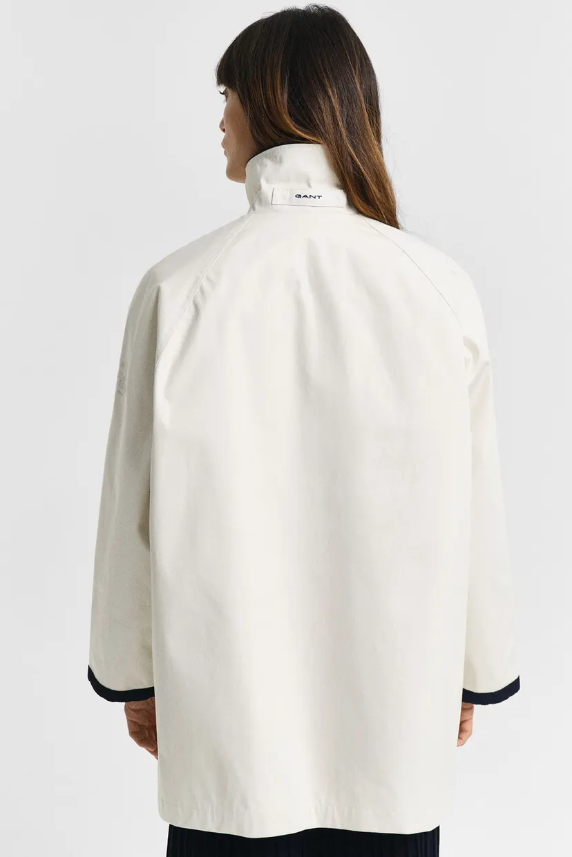 Жіноча біла парка CONTRAST COLLAR SALING JACKET 3