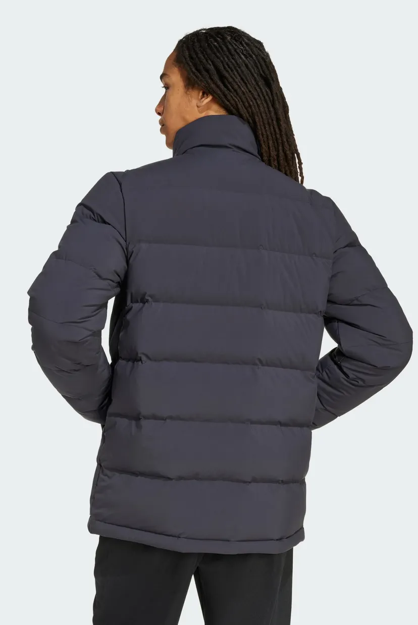 Чоловічий чорний пуховик Helionic CLIMAWARM Mid-Length 3